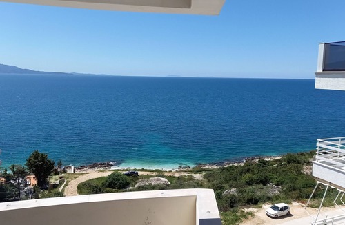 Sarande Apartment | Beautiful beachfront apartment on the beach with sea views and 2 balconies