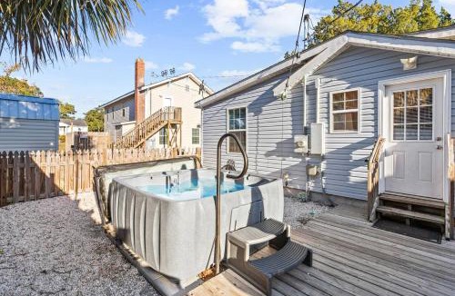 Myrtle Beach House | Beautiful Centrally Located Beach House w King Bed, Private Hot tub, Yard, Deck & BBQ
