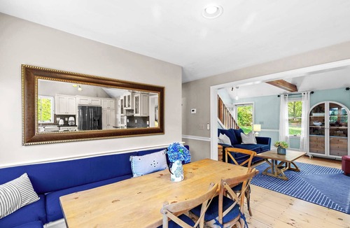 Eastham House | Beautiful Eastham home featuring lush gardens with heated in ground pool