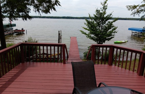 Kalkaska Cottage | Beautiful full log cabin with direct private frontage , beautiful sunsets .