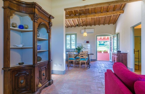 Castiglioncello Apartment | Beautiful apartment for 4 guests with WIFI, A/C, pool, TV, patio, pets allowed and panoramic view