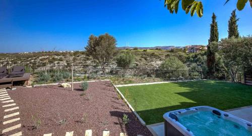 Aphrodite Hills Villa | Beautiful, Modern villa IZ01 with Private Garden and Hot Tub on Aphrodite Hills