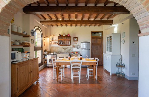 San Gimignano Villa | Beautiful private villa for 6 people with A/C, private pool, WIFI, TV and panoramic view