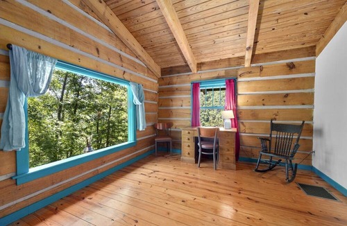 Marshall Cabin | Beautiful Rustic Cabin Surrounded by Nature with Incredible Views and a Wrap-Around Deck for an Amazing Glamping Experience in Marshall, NC