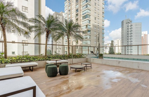 Campo Belo Apartment | Beautiful Studio With Pool in Campo Belo Hmc0320