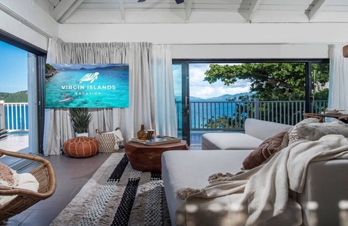 Frydendal Villa | Beautiful Villa with wrap around deck with views as far as Tortola