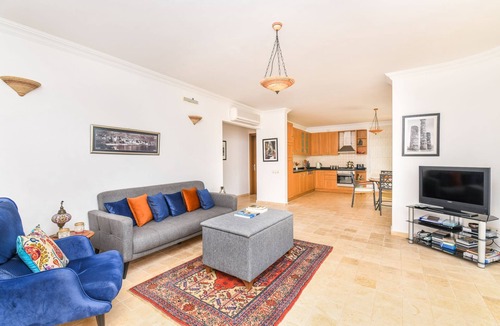 Kalkan Apartment | Beautifully-located Large 2 bed, sea view garden apartment with shared lge pools