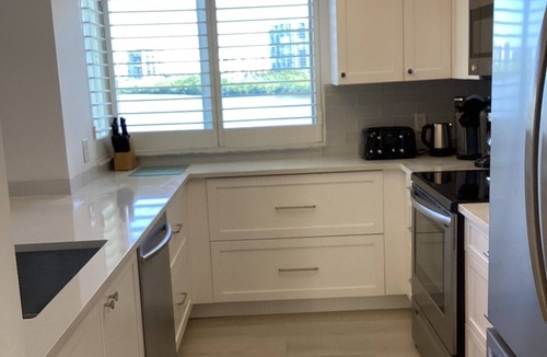 Park Shore Condo | Beautifully updated 3 bed 2 bath beachfront condo with Gulf views