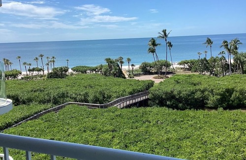 Park Shore Condo | Beautifully updated 3 bed 2 bath beachfront condo with Gulf views