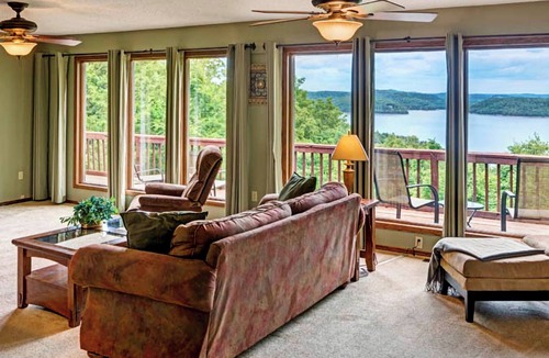 Sylvan Shores House | Beaver Lake House w/Game Room, Hot Tub, Lake View, Dock Access Swim Deck, Eureka Springs