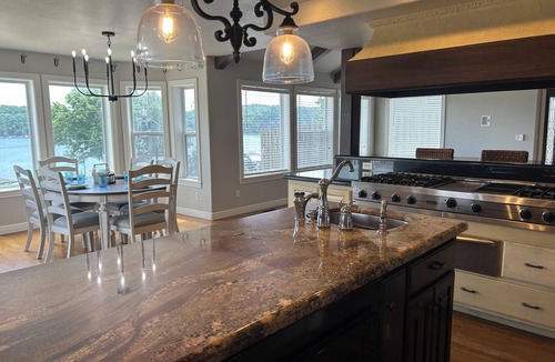 Beaver Shores House | Beaver lakeview home with indoor pool.Boat launch and swim area in neighborhood.