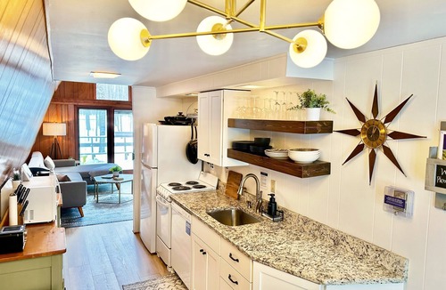 Sister Bay Cottage | Beechwood Cottage - Sleeps 4! A-Frame in Sister Bay, WI: Coffee Bar & Fire Pit!