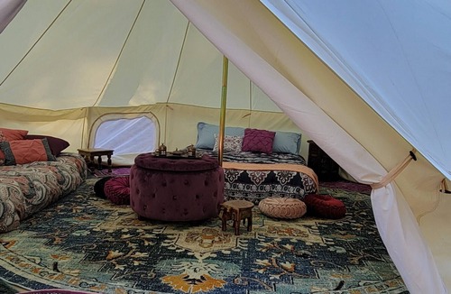 Shingletown RV Rental | Bell Tent #1 Bigfoot Lodging Lassen