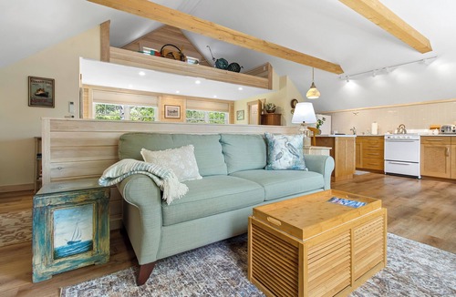 Cushing House | Bent River Guest Quarters - River-view retreat for 2 with kitchen, patio, AC, Wi-Fi