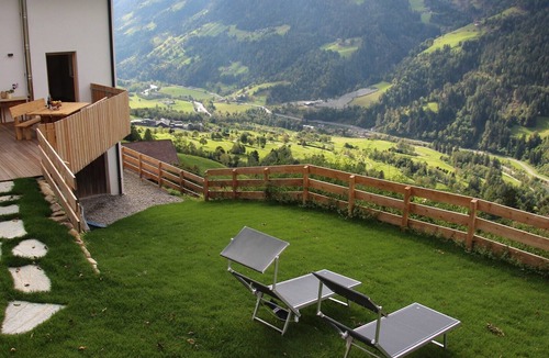 San Leonardo in Passiria Ski Chalet | "Bergchalet Prantach" with Mountain View, Sauna, Terraces & Garden