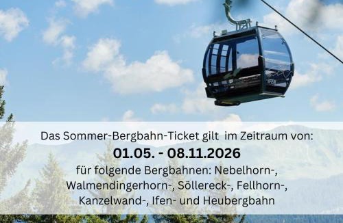 Rappele Apartment | BERGFEX Falkenberg 216 mit Sommer-Bergbahnticket