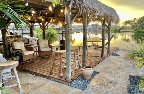 Spring Hill House | Best Direct Gulf Access. Waterfront Paradise, Private Beach, Heated Pool and Spa