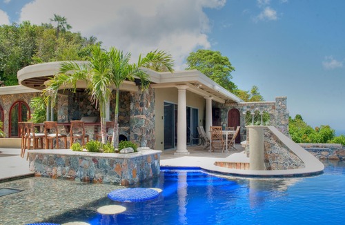 Estate Hammer Farm Villa | Best views & pool deck on St John just up the hill from Cinnamon Bay Beach.