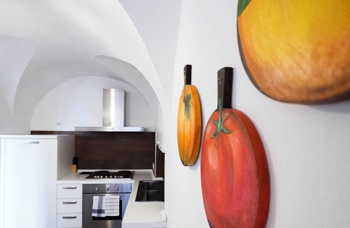 Torbole sul Garda Apartment | BEUST HOUSE - VALERIA - Terrace and garden - view of olive trees and lake
