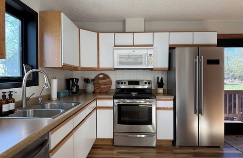 Grey Eagle Township Cabin | Big Birch Lake Cabin & Shoreline Bunkhouse - Dock, Sunset Views, Family Friendly