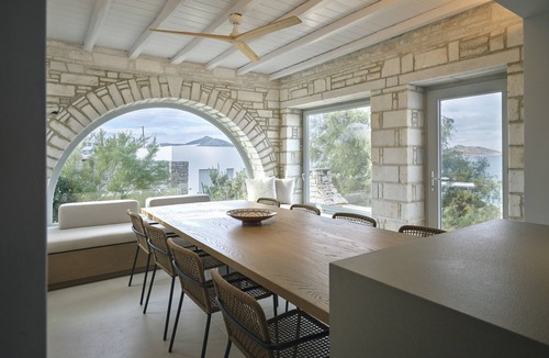 Naousa Villa | "Big Blue" Seafront Luxury Villa | Beach Access | Prime Location | Naousa, Paros