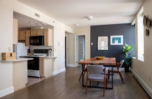 Boston Financial District Apartment | Big Bright Windows with great views of the city - Centrally located. Walk anywhere, MBTA nearby.