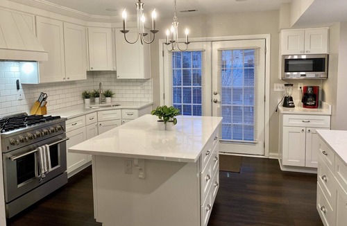 Croatan Beach House | Big Kitchen, Two Masters, Hot Tub, Short Walk from Croatan Beach