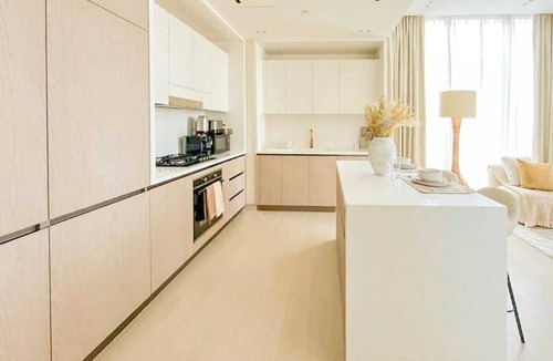 Jumeirah Village Circle Apartment | Binghatti Aurora Soft-Luxe 1BR Abode w Gym & Pool