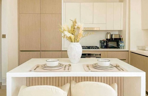 Jumeirah Village Circle Apartment | Binghatti Aurora Soft-Luxe 1BR Abode w Gym & Pool