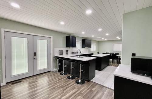 Black Hawk House | Black Hawk Mountain Retreat: pool table, foosball, air hockey, workout room!