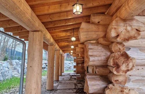 Heimbuchenthal House | Blockhaus Refugium Luxus mit Sauna und Kamin- für Gruppen bis zu 8 Personen