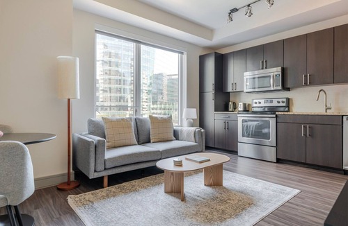 Seaport District Apartment | Blueground | Seaport, rooftop, nr Boston Harbor