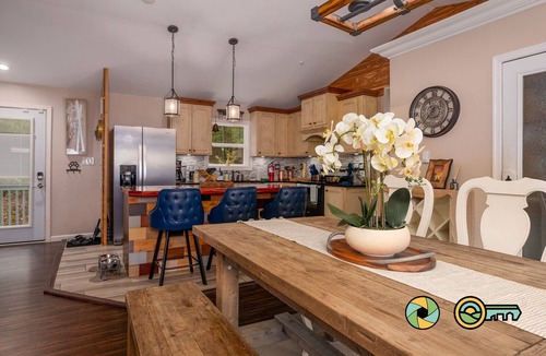 Bergton Cabin | Bluestone Court | Pool, hot tub, fabulous outdoor living!