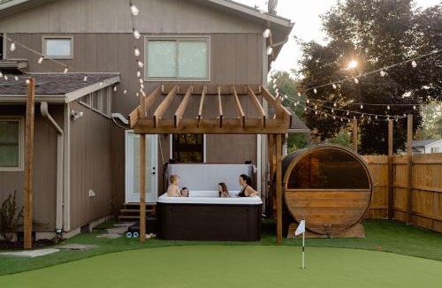 Berrien Springs House | Bluffview on the River with a hot tub sauna pool table and more