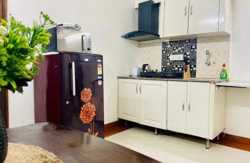 Defence Colony Apartment | BluO Studio Defence Colony Mkt - Kitchen, Balcony