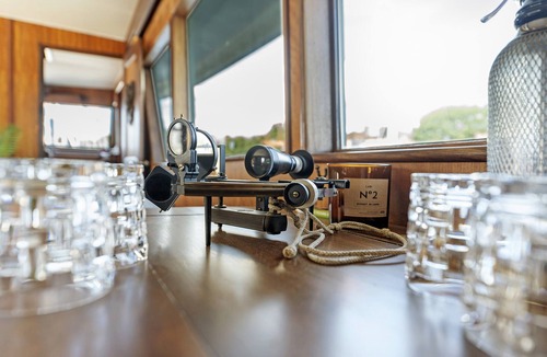 Flensburg Boat Rental | Boat 'Ocean Motion' with Sea View, Private Terrace, and Wi-Fi