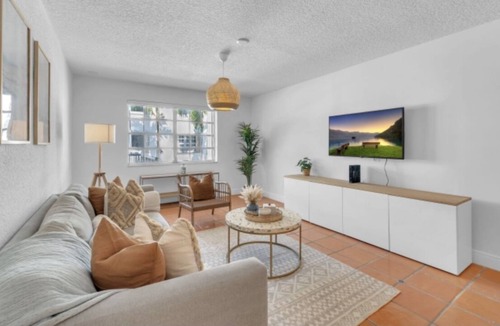 Key Biscayne Apartment | Boho Beach Apartment- Walking distance from the beach!