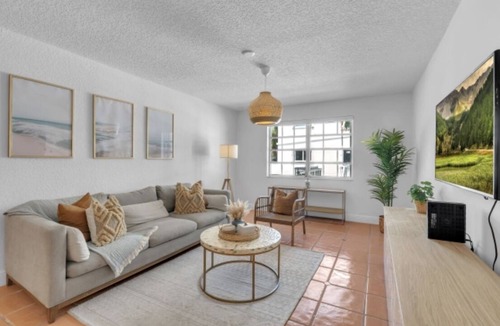 Key Biscayne Apartment | Boho Beach Apartment- Walking distance from the beach!
