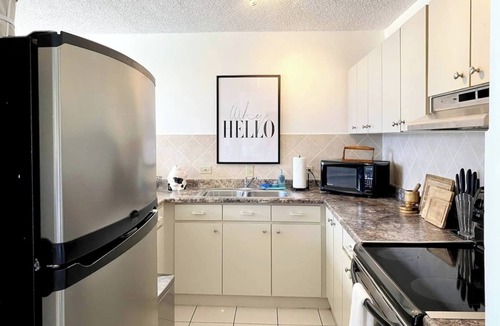 Aguadilla Pueblo Apartment | Boho Beach Box | Ocean Front Apt With Pool- in Downtown Walkable Location.