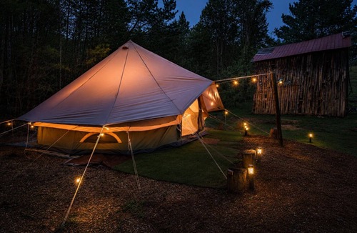 Cosby RV Rental | Boho Off-grid Glamping at Honeysuckle Springs