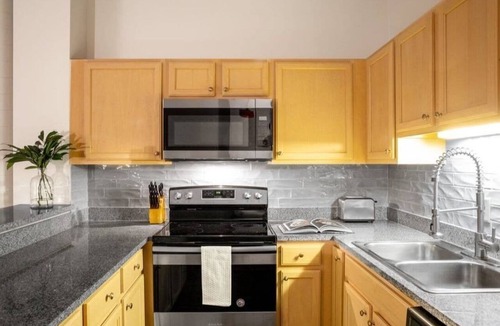 Downtown Indianapolis Apartment | BOLD 2BR 2BA In The Block Apartment by CozySuites