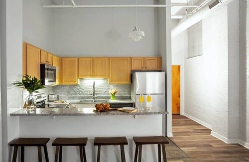 Downtown Indianapolis Apartment | BOLD 2BR 2BA In The Block Apartment by CozySuites