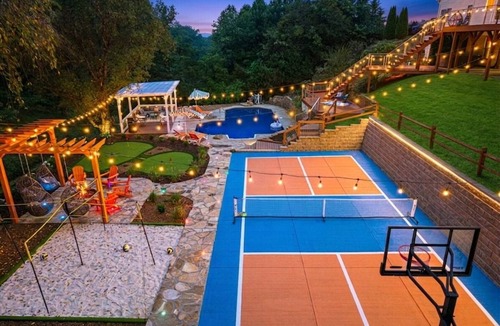 Candler House | Booking Fast! Pool, Pickleball, Sport Sim, Theater, Gym, EV Charging| Sleeps 22