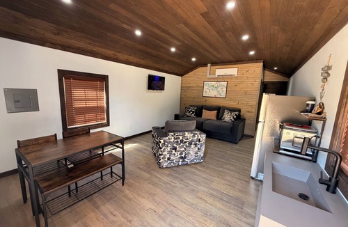 Iuka Cabin | BRAND NEW! 1 bedroom cabin with two beds and a large couch. Near pickwick lake
