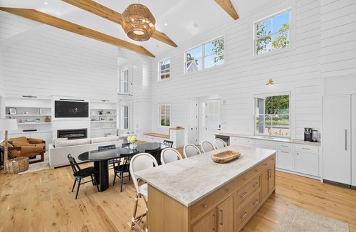 East Falmouth House | Brand-New 6BR Waterfront Home w/Private Dock & Sandy Beach in Falmouth