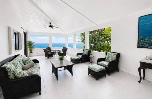 Estate Frenchman Bay Villa | Breezy Hillside Haven w/Ocean Views | 3BR | Beach & Ocean Views, 1 min drive