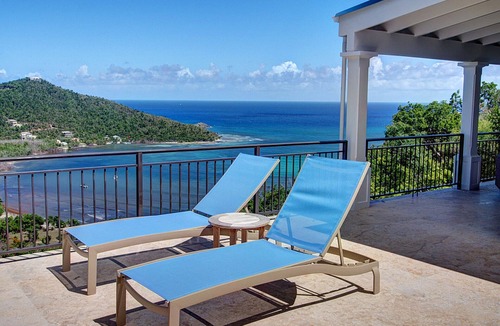 Fish Bay Villa | Brezza di Mare 2 br 2 ba, fully ACed, pool w spa, generator Great Caribbean view