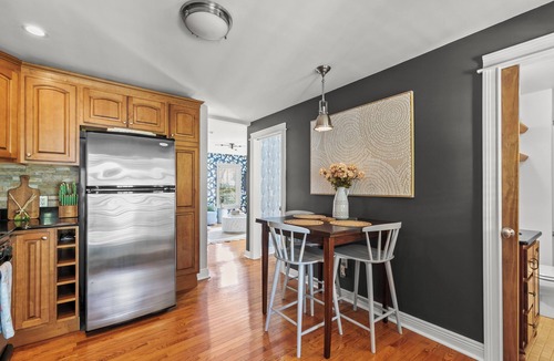 Commercial Street Apartment | Bright and Modern Condo w/Patio, Parking, AC