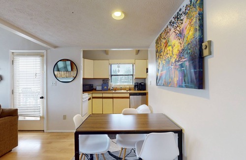 Thayerville Condo | Bright condo with Deep Creek Lake views, wood fireplace