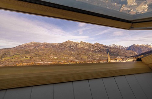 Saint-Leger-les-Melezes Apartment | Bright duplex apartment with valley views